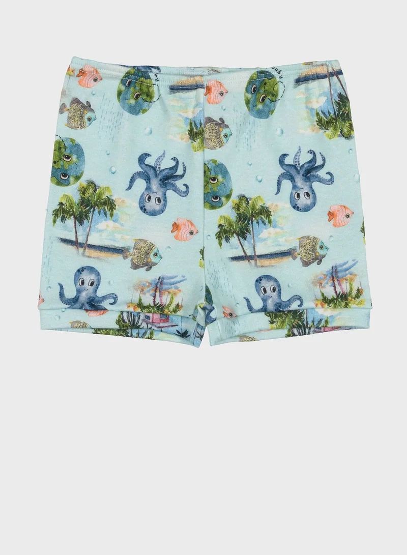 Up Baby Infant Printed Shorts