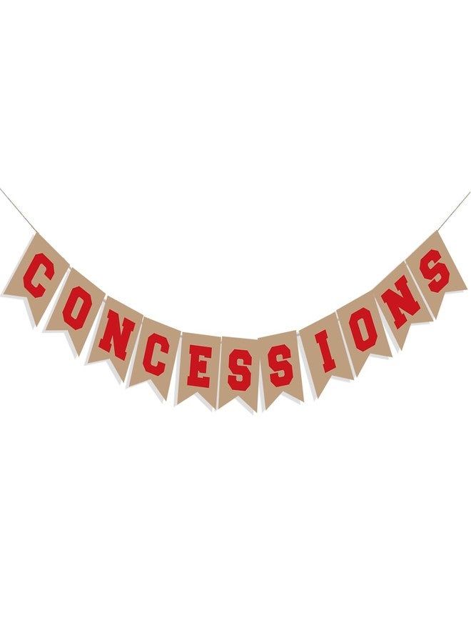 Oarkive Baseball Sports Theme Concession Sign Garland Decor - Stand Supplies for Banner Decorations - Image 1