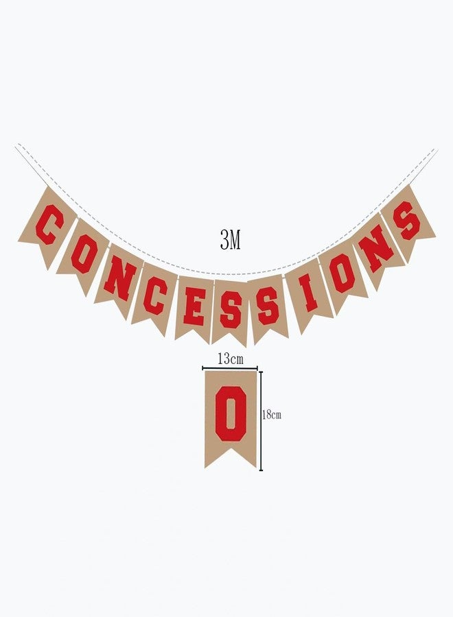Oarkive Baseball Sports Theme Concession Sign Garland Decor - Stand Supplies for Banner Decorations - Image 2