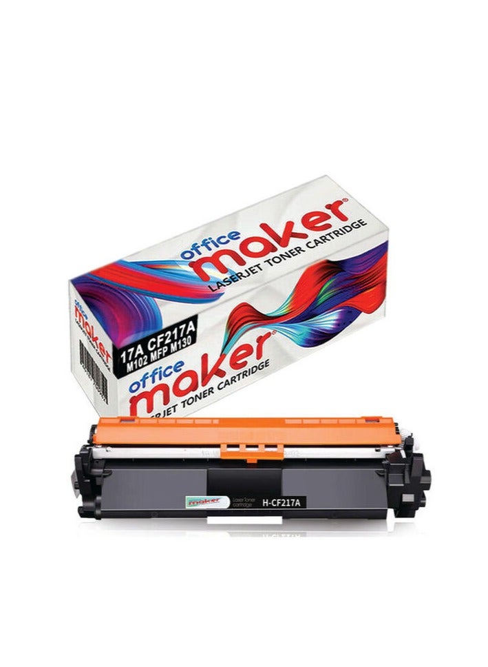 Office Maker 17A CF217A Laserjet Toner Cartridge for Printer Black - Image 1