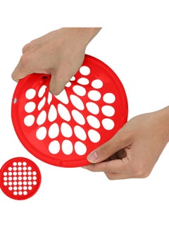 Bukela Hand Exercise Webs for Physical Therapy, Grip Strengthening, and Hand, Finger, Wrist Resistance Workouts, Portable Size, Latex Free, 7" Diameter, Red: Light  - Image 2