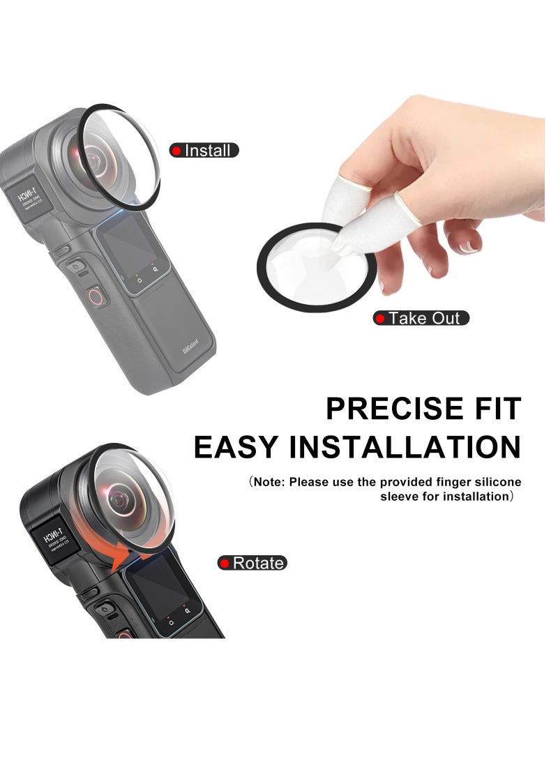 SYOSI Dual Lens Guard PC Protective Case for Insta360 ONE RS 1-Inch 360 Edition Protector Screen Protection Kit Sports Camera Accessories - Image 2