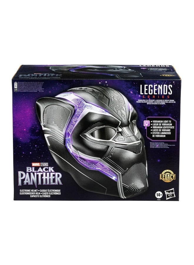 MARVEL Marvel Legends Series Black Panther Electronic Helmet (1:1, 30.5 cm)  - Image 1
