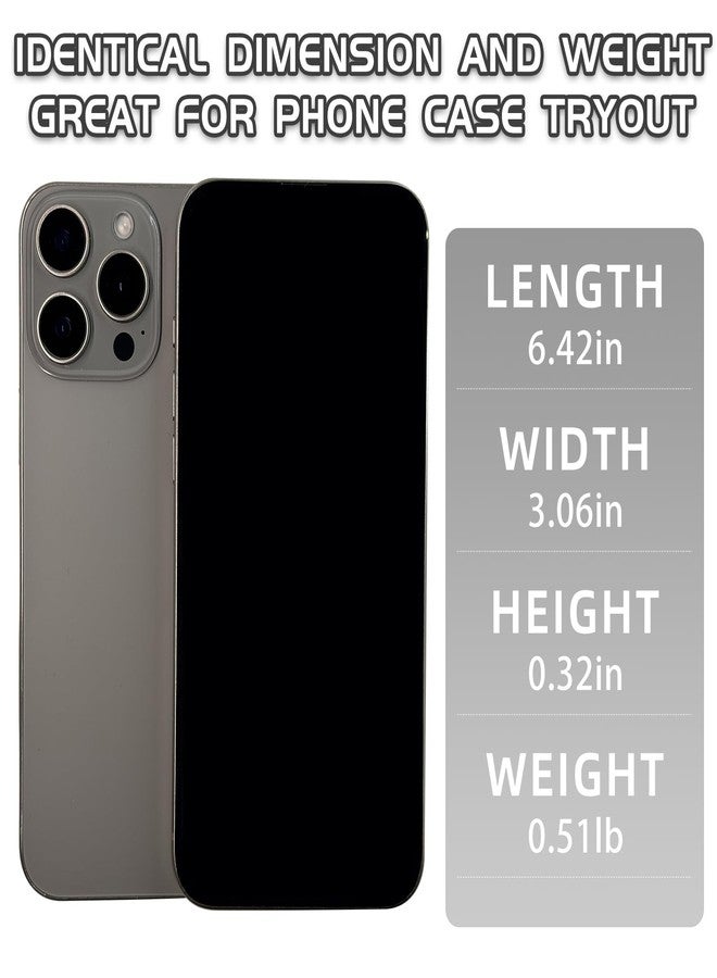 Faawxlo Fake Phone Dummy Prop Phone, Black Screen Decoy PhonePear PhoneNon-Working Phone16 Pro for Kid Play, Display PhoneLook Like Real Phonepro max16 (16ProMax,Natural Titanium,Black Screen) - Image 2