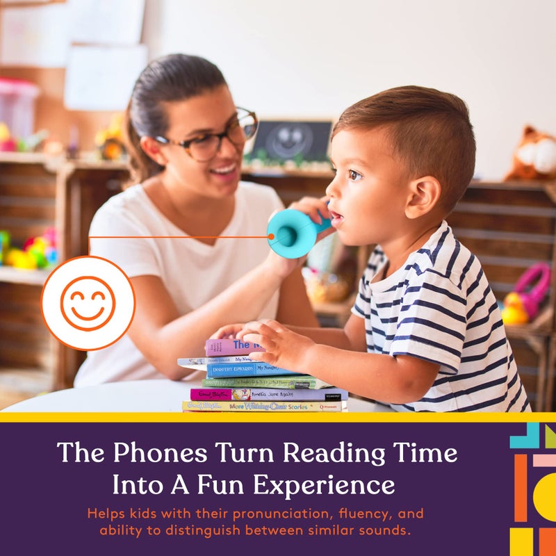 Special Supplies Phone Buddy Auditory Feedback Reading Phones For Classroom  Home- Speech Therapy Communication Device For Kids And Adults  Accelerate Reading Fluency- 4 Pack Phonic Toy Phone For Kids - Image 2