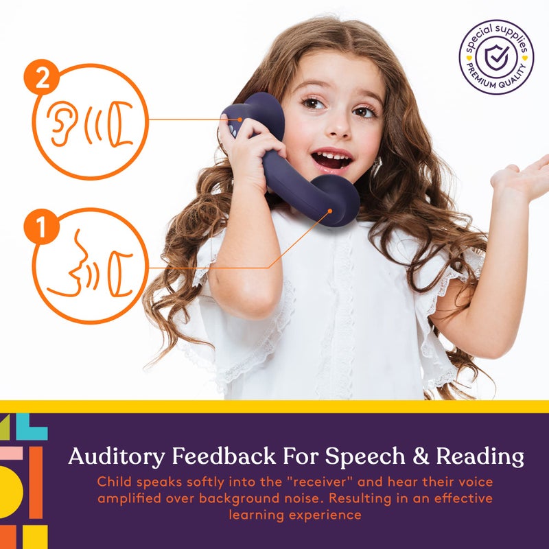 Special Supplies Phone Buddy Auditory Feedback Reading Phones For Classroom  Home- Speech Therapy Communication Device For Kids And Adults  Accelerate Reading Fluency- 4 Pack Phonic Toy Phone For Kids - Image 4
