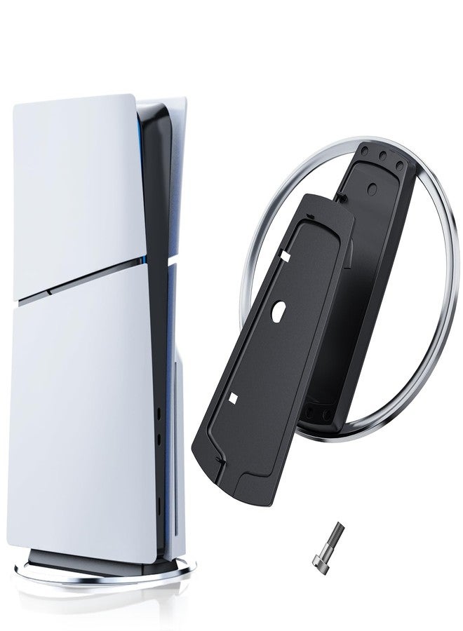 DUXICEPIN Vertical Stand for PS5/PS5 Slim Console, Non-Slip Base Stand Replacement for PlayStation 5 Console with Screw, Minimalist Design - Image 1