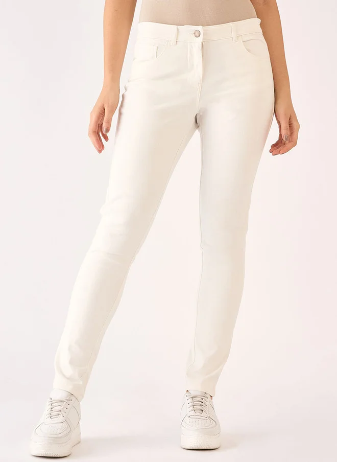 Salt Attire SALT ATTIRE Women Smart Slim Fit Trousers