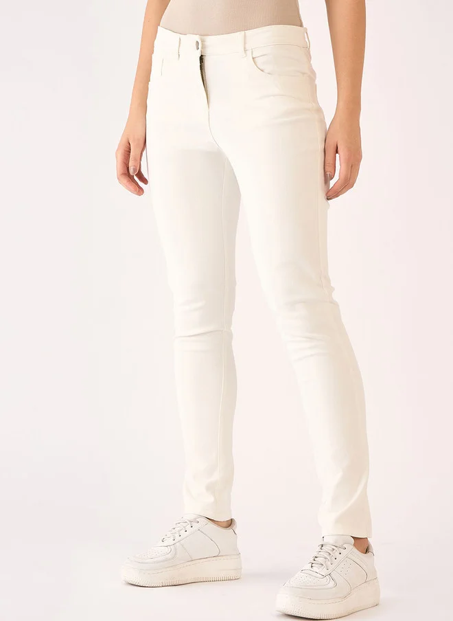 Salt Attire SALT ATTIRE Women Smart Slim Fit Trousers