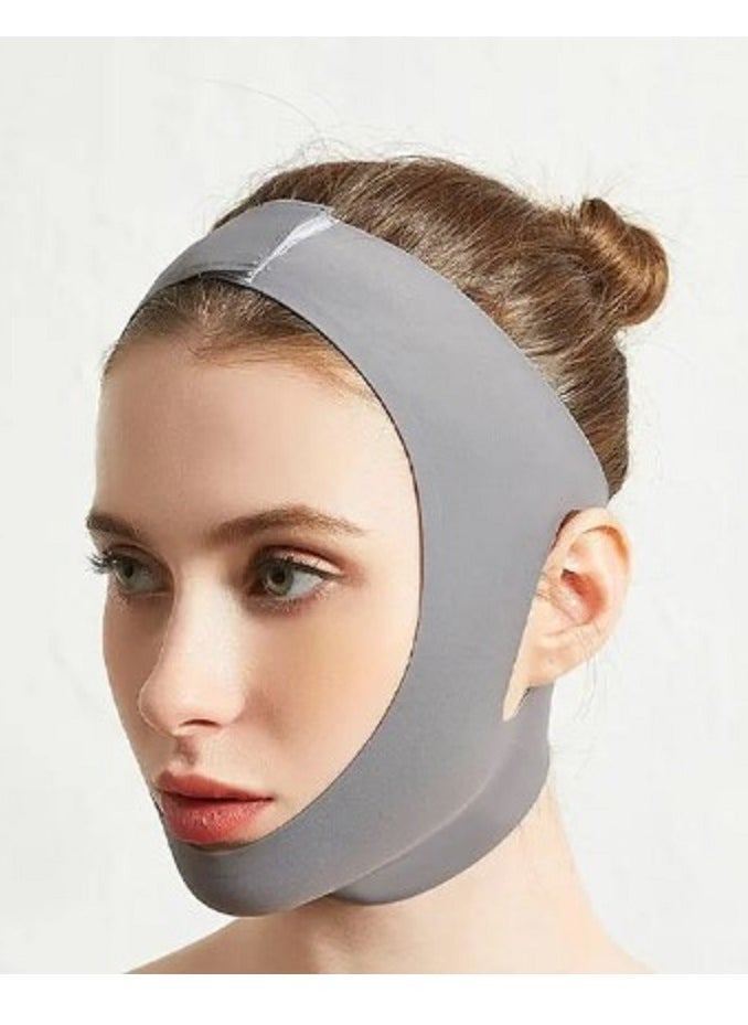 Generic The Double Chin Reducer Face Slimming Belt is a reusable V Line Belt. Its unique design makes it comfortable and easy to wear, allowing you to use it at any time whether at home or while out.  - Image 1