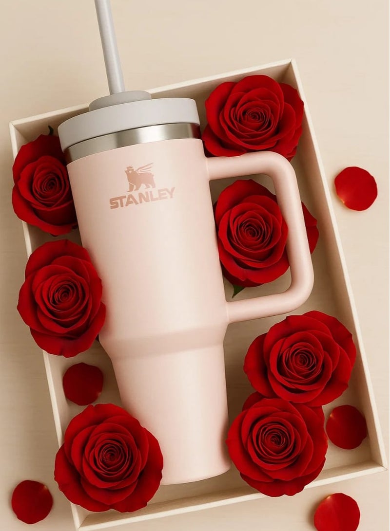 Stanley The Original Stanley Mug, Sealed Stanley, 40oz Stanley Mug with Straw and Handle, Insulated Mug with Lid, H2.0 Flow State Stainless Steel Coffee Mug for Hot Iced Drinks, Travel Mug with Handle - Image 1