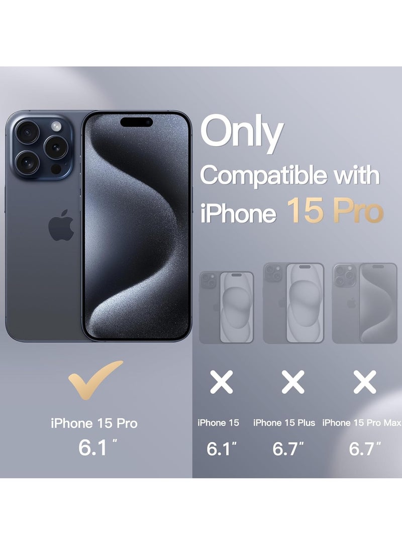 DUSALA iPhone 15 Pro Case, Liquid Silicone Phone Case for iPhone 15 Pro 6.1 Inch, Colorful Silky-Soft Protective Cover (Blue) - Image 2