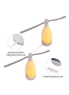 Y&D Fly Repellent Fan for Tables Insects USB Automatic Fans with Light Portable Table Outdoor Indoor Keep Flies Away from Your Food Yellow Light  - Image 3