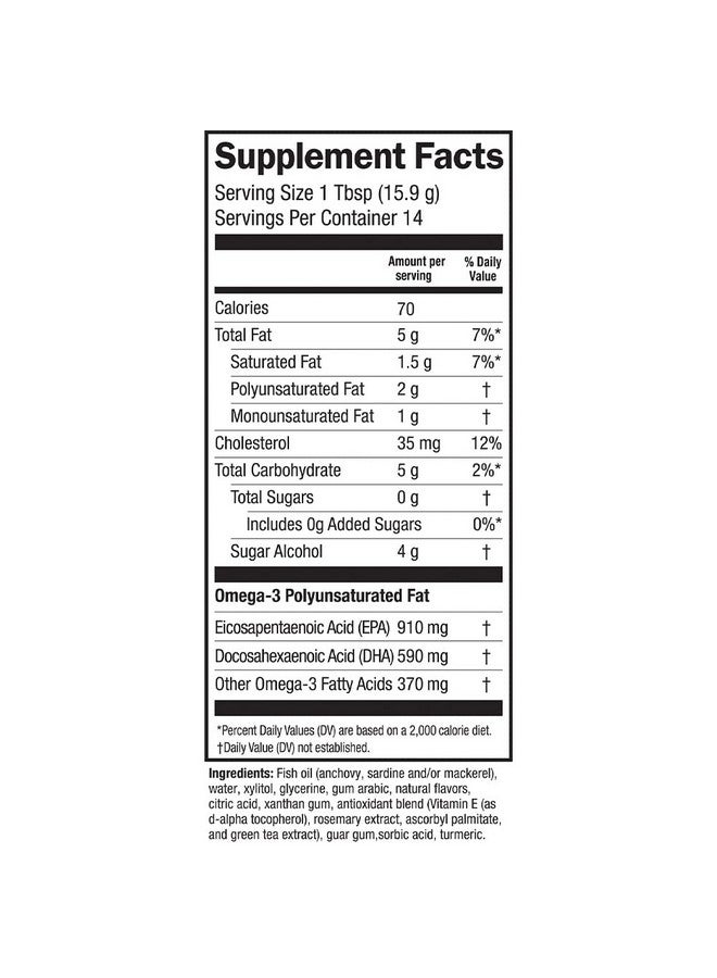 BARLEAN'S Key Lime Pie High Potency Omega 3 Fish Oil Liquid Supplement 1500Mg Of Epa& Dha Fatty Acid Smoothie Flavored & Burpless For Brain Joint & Heart Health 8 Oz - Image 4