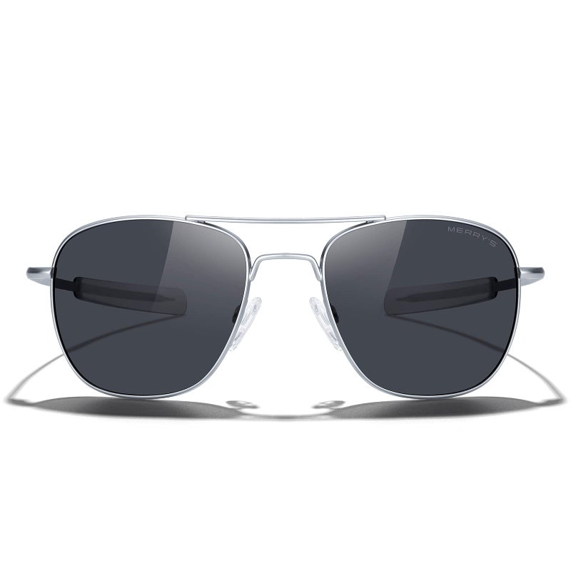 MERRY'S Classic Square Aviator Military Polarized Sunglasses for Men or Women S8636 - Image 3