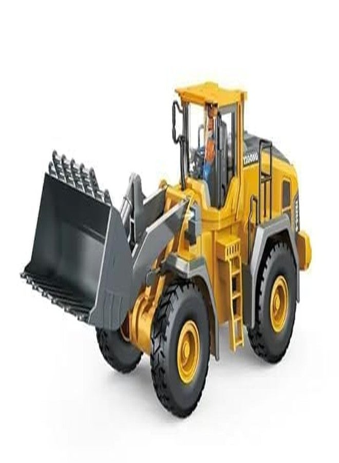 DD WORLD 9 Channel RC Excavator Toy - 1:24 Scale JCB Truck with Metal Shovel | Realistic Construction Tractor Toy for Boys & Adults | 2.4GHz Remote Control Vehicle - Image 1