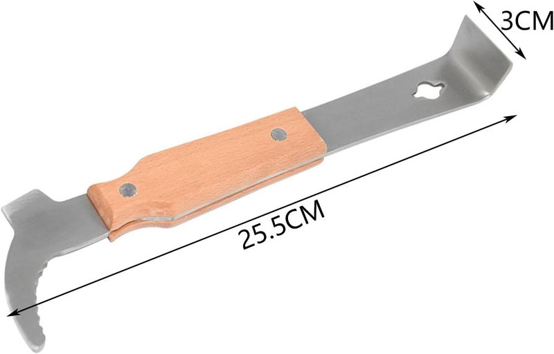 klarako Stainless Steel honeycomb Scraper J Hook Beehive Tool honeycomb Hook Scraper Bee Scraper Durable Bee Frame Lifter for Beekeeper - Image 4