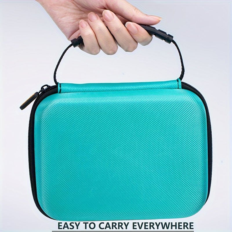 Grey Hard Shell Travel Carry Case And Organizer For Mini Label Printer M110 M220 M221 Tape Roll Charging Cable And Labeler - Image 5