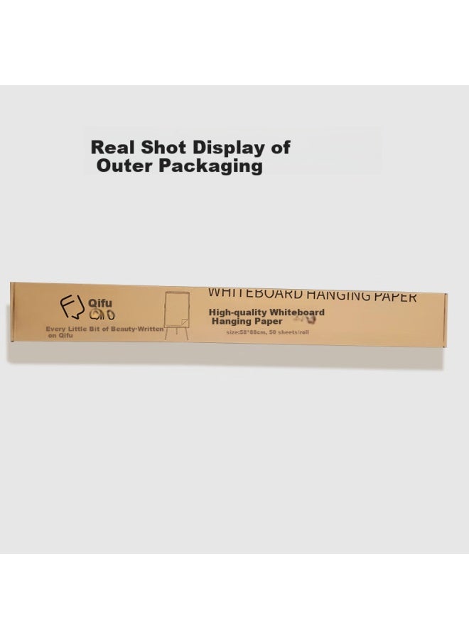 Qifu 60*90cm (50 Sheets), A1 Whiteboard Paper, Office Stand, Hanging Paper Clip, Copy Paper, Specialized Whiteboard And Blackboard Paper, 6090 Whiteboard Draft Paper - Image 2