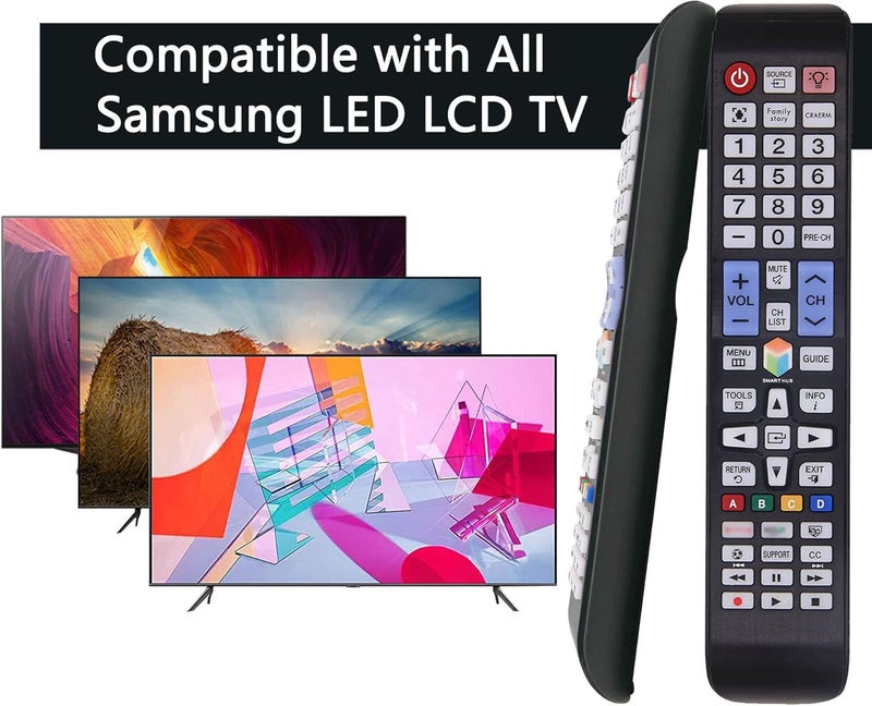 MYHGRC-Replacement Samsung Backlit TV Remote Control for All Samsung LED Smart TVs with Netflix, Prim Video, Smart Hub Button - Image 3