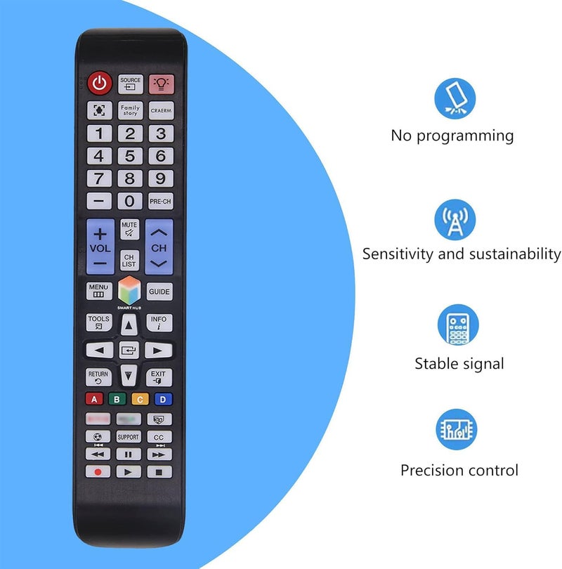 MYHGRC-Replacement Samsung Backlit TV Remote Control for All Samsung LED Smart TVs with Netflix, Prim Video, Smart Hub Button - Image 4