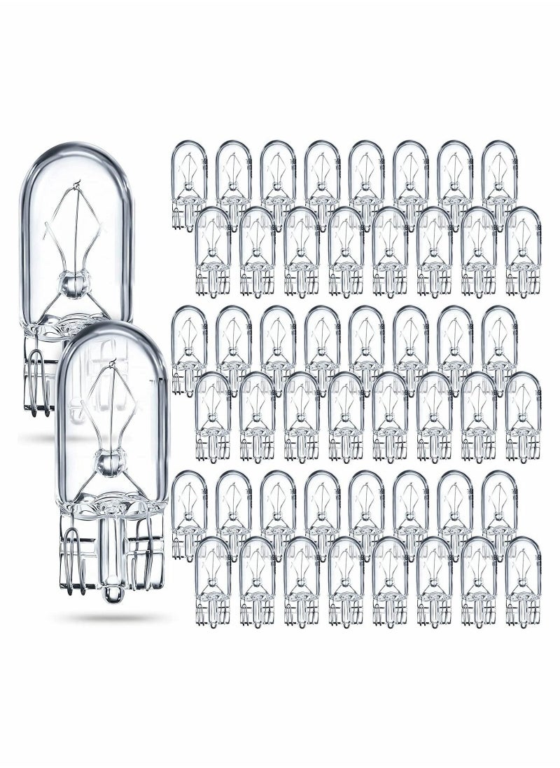 Y&D 100Pack Clear Krypton Light Bulb 12V 5W Small Low Voltage Wedge Base Bulbs for Landscape RV and Cabinet Lighting  - Image 1