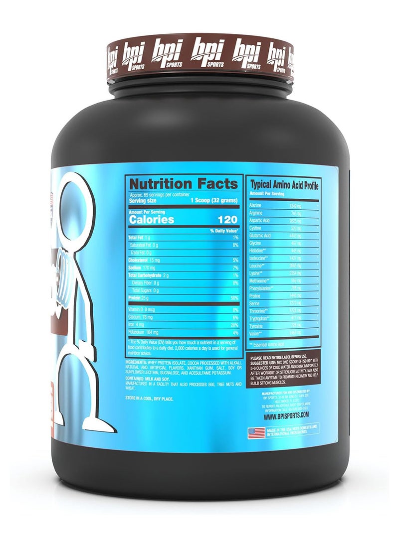 BPI SPORTS Bpi Iso Hd- Pure Isolate Protein Chocolate Brownie (2,484G) 5.48Lb  - Image 3