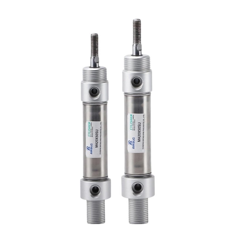 MA16 Double Acting Stainless Steel Mini Pneumatic Cylinder 10 25 200 250 300mm Stroke Air Pressure Cylinder 175SCA - Image 2