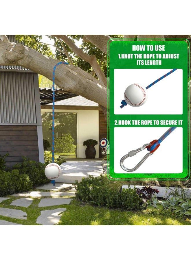 عام البيسبول الضرب حبل تدريب الكرة اللينة ممارسة المعدات البيسبول تعليق سوينغ حبل تدريب البيسبول - Image 5