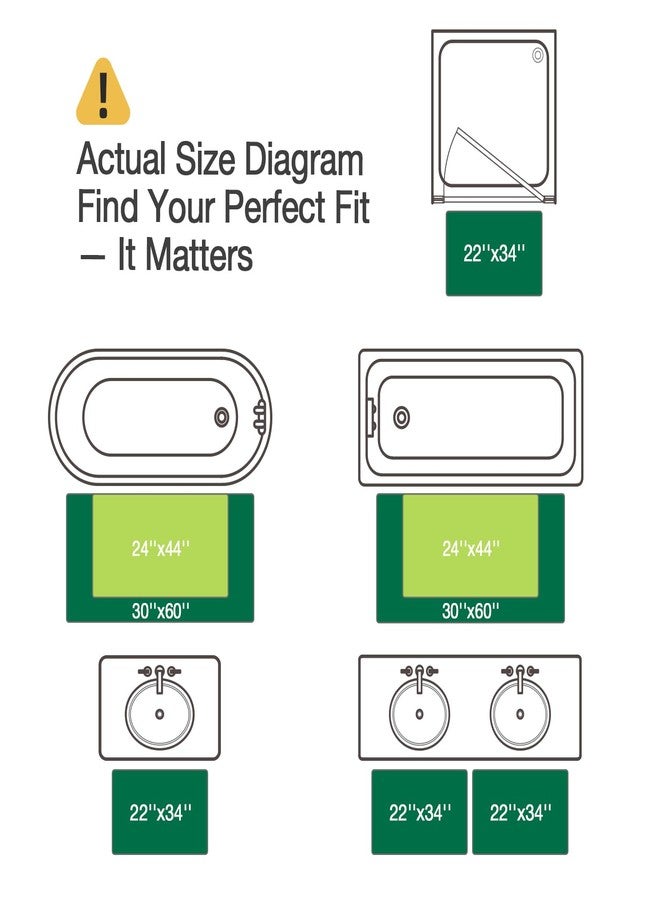 LUMI Beach Bathroom Rugs, Soft and Absorbent Beach Rug, Non-Slip Backing, Ideal for Bathroom, Kitchen and Entryway Decor, Sea Beach Starfish Shell Bath Decor, 22"x34" - Image 2