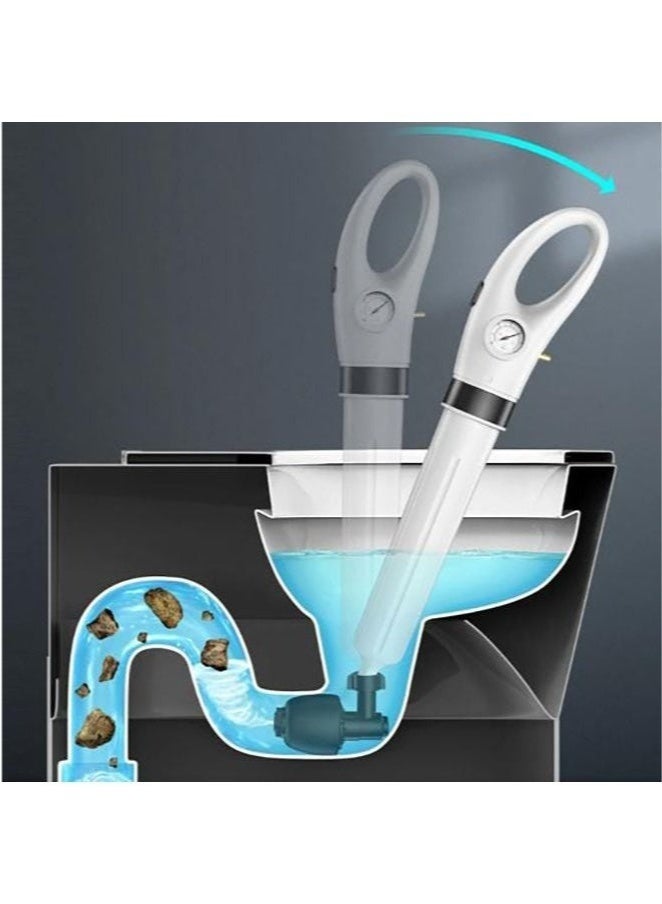 Bukela Toilet Plunger, Electric Toilet Clog Remover Drain Unblocker, High Pressure Air Drain Blaster, Cordless Powerful Pneumatic Dredge Unclogger Cleaner for Bathroom/Bathtub/Floor Drain/Sewer/Clogged Pipe - Image 5
