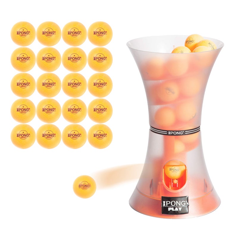 JOOLA iPong Play Table Tennis Trainer Robot with 20 ABS Training Balls, Orange - Image 1