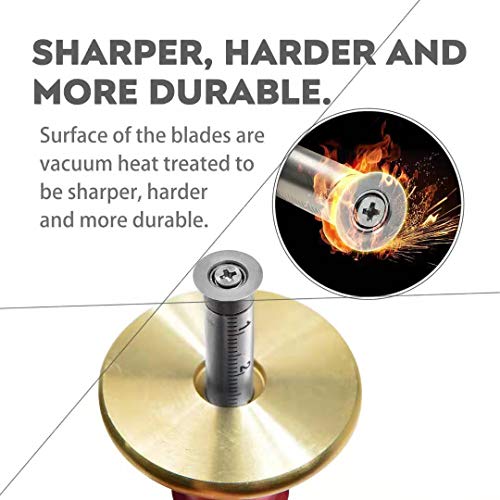 YOSELIN Dovetail Marking Jig Wheel Marking Gauge Tool Set, 1 Woodworking Pencil,1 Wheel Cutter for Hardwood,1 Bearing Wheel Cutter for Soft Wood, Precision Ground Steel Rod for Woodworking … - Image 5