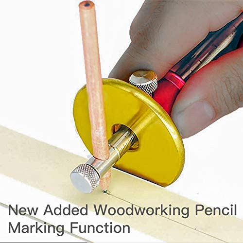 YOSELIN Dovetail Marking Jig Wheel Marking Gauge Tool Set, 1 Woodworking Pencil,1 Wheel Cutter for Hardwood,1 Bearing Wheel Cutter for Soft Wood, Precision Ground Steel Rod for Woodworking … - Image 4