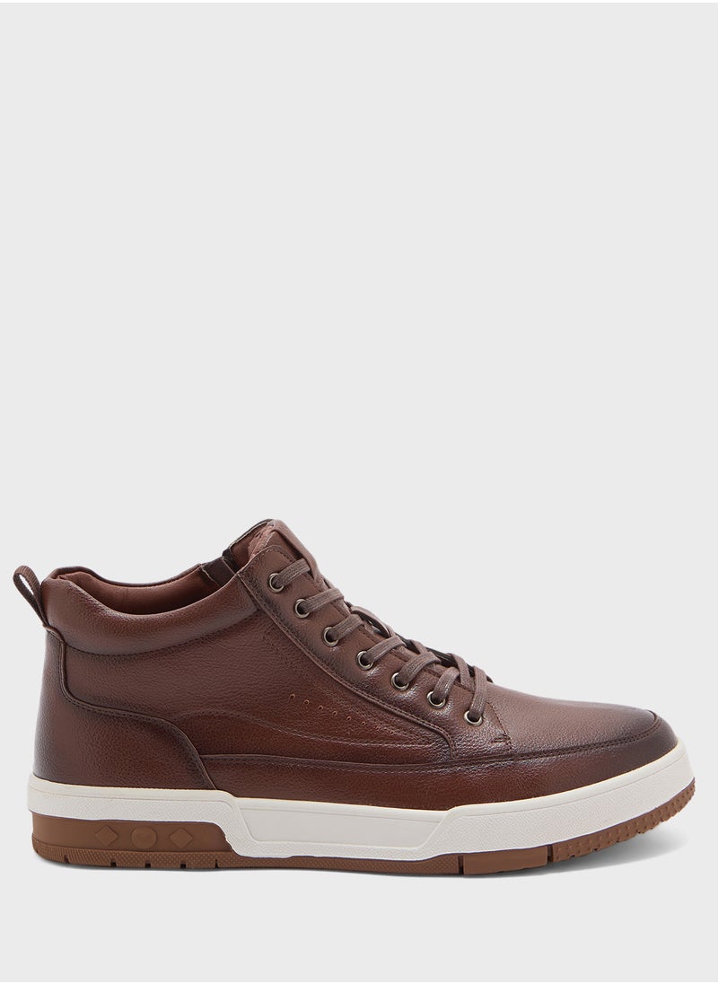 Robert Wood - Smart Casual High Top Sneakers - Image 1