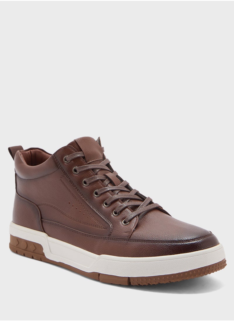 Robert Wood - Smart Casual High Top Sneakers - Image 1