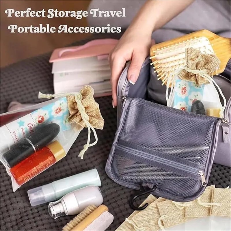 Yiodauh 20pcs Elegant Organza Linen Gift Bags With Drawstrings For Party Supplies Storage - Image 5