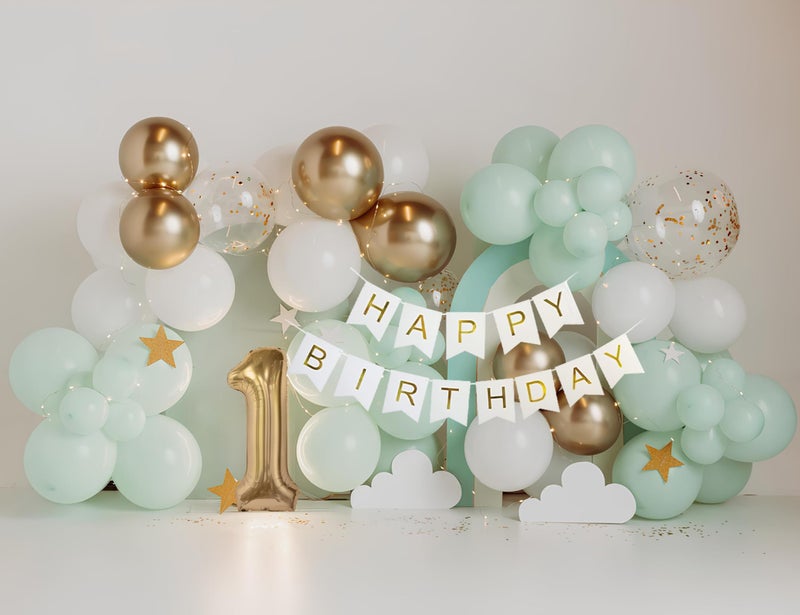 SpecialYou.in 1St Birthday Decoration Kit For Girls, Boys, Kids With Multicolor Balloons For Decoration, 1 Number Foil Balloon, 1St Birthday Decoration For Baby - 49 Pcs - Image 1