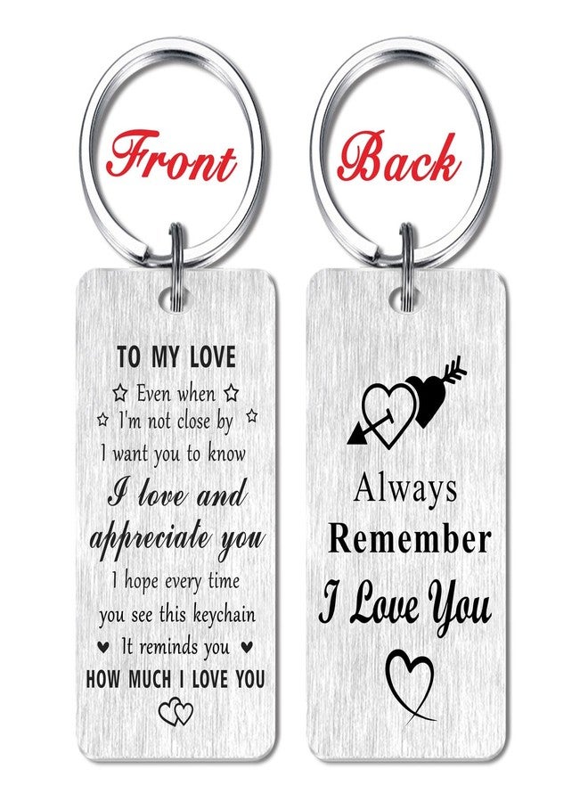 Jzxwan Love Gifts Christmas Keychain for Him Her, I Love You Gifts for Men Women, Appreciate Thank You Anniversary Birthday Key Chain Present - Image 2
