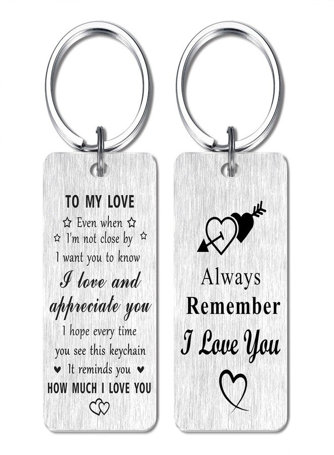 Jzxwan Love Gifts Christmas Keychain for Him Her, I Love You Gifts for Men Women, Appreciate Thank You Anniversary Birthday Key Chain Present - Image 1
