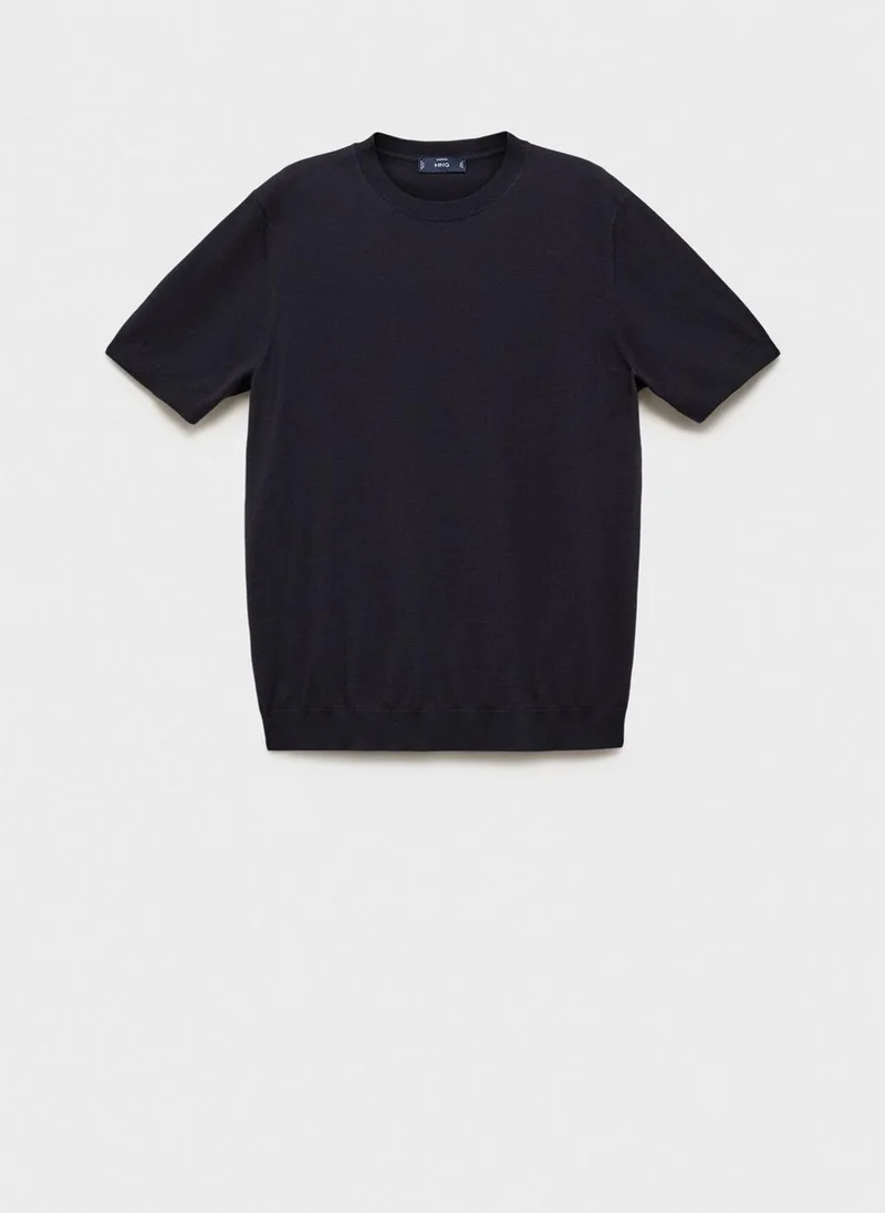 Mango Man  Cotton fine-knit t-shirt for Men | Best Price UAE