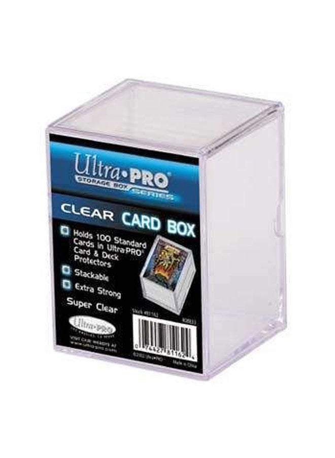 Sliding Storage Box for up to 100 Cards (Clear)