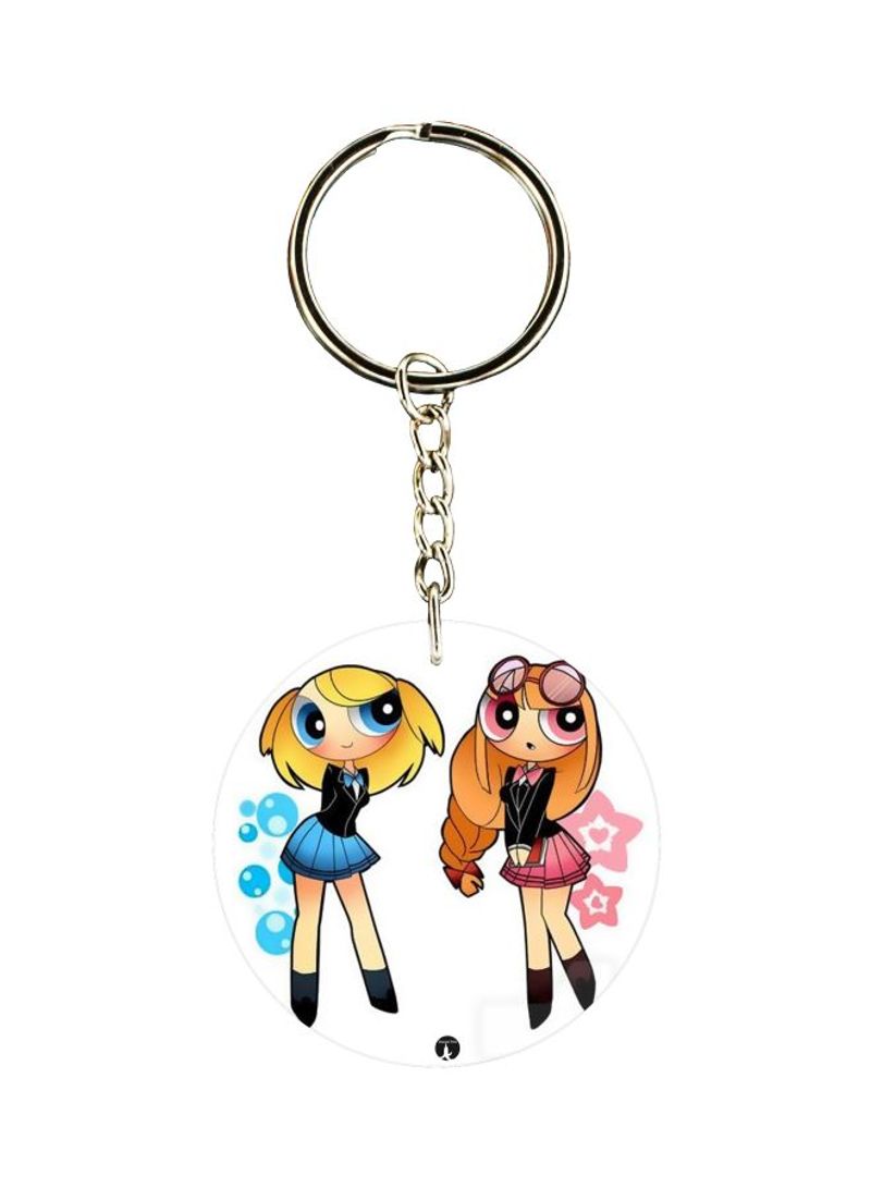 Single Sided Character Printed Keychain