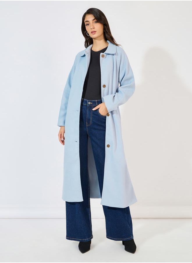 Styli - Oversized Solid Belted Midi Coat - Image 1