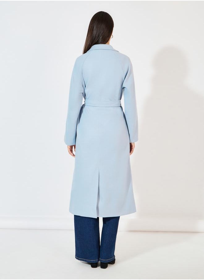 Styli - Oversized Solid Belted Midi Coat - Image 1