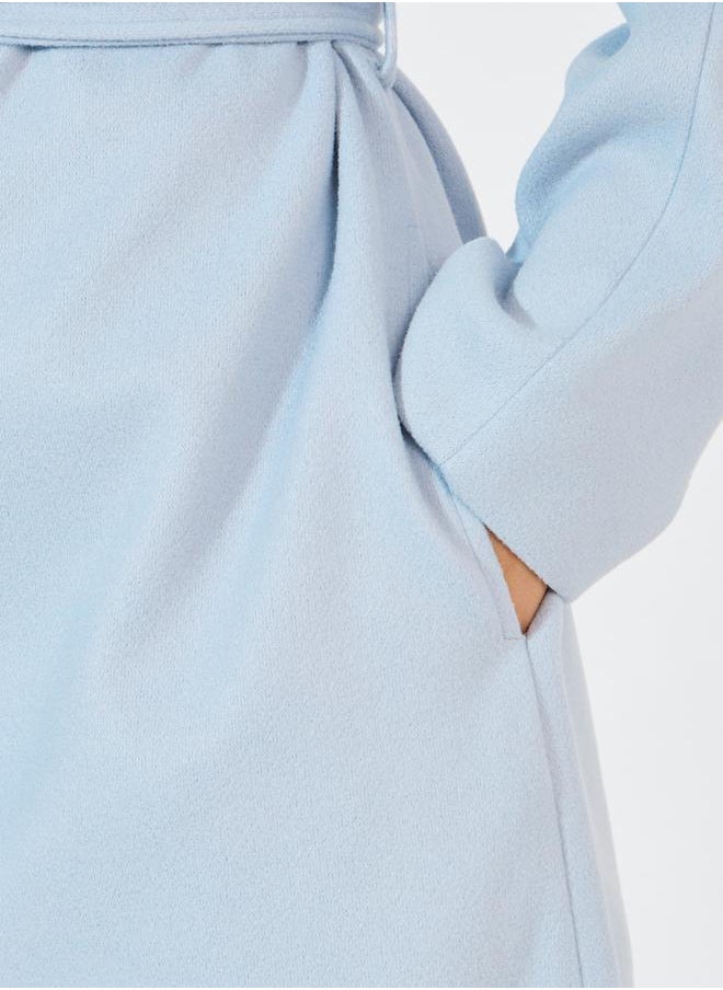 Styli - Oversized Solid Belted Midi Coat - Image 1