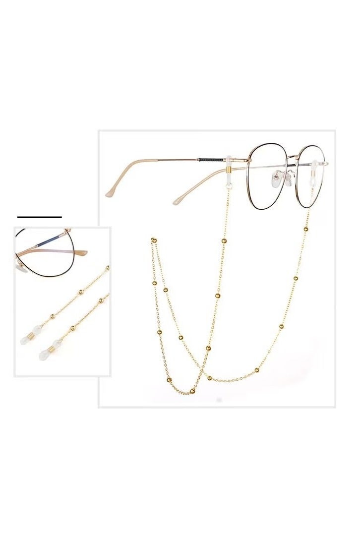3 قطع سلاسل نظارات معدنية للرجال والنساء، حامل حزام النظارات، حبل معلق للرقبة، ملحقات النظارات