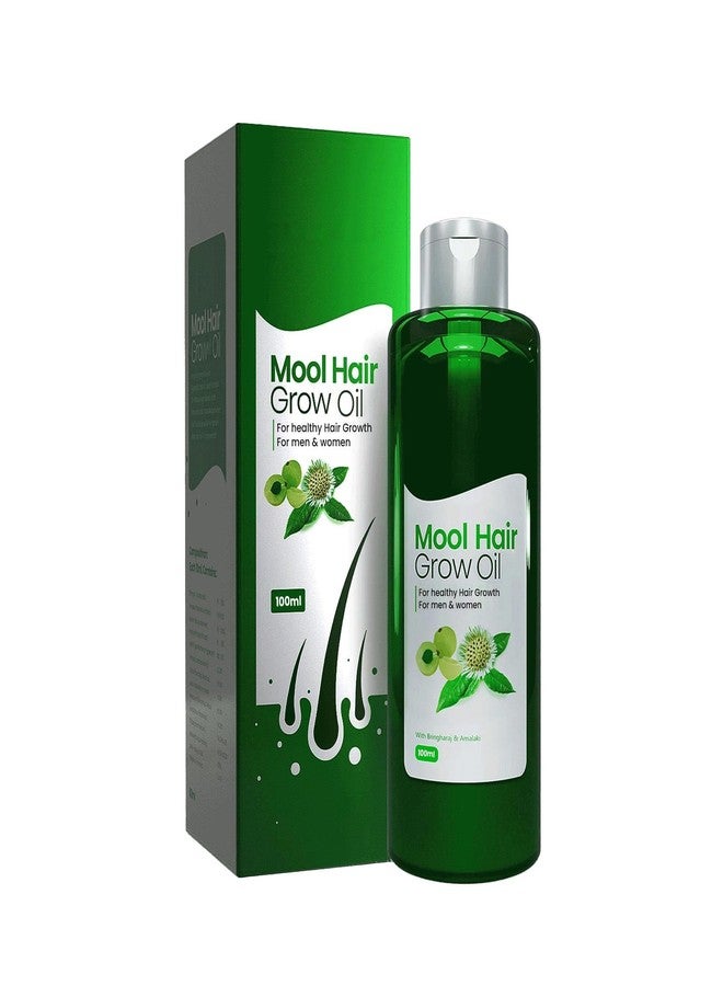 Mool Hair Grow Oil For Hair Fall Control And Hair Growth And Thickness For Men & Women With Goodness Of 21 Ayurvedic Herbs Grow Hair with Bhringraja, Amla and Brahmi (50 ml) - Image 1