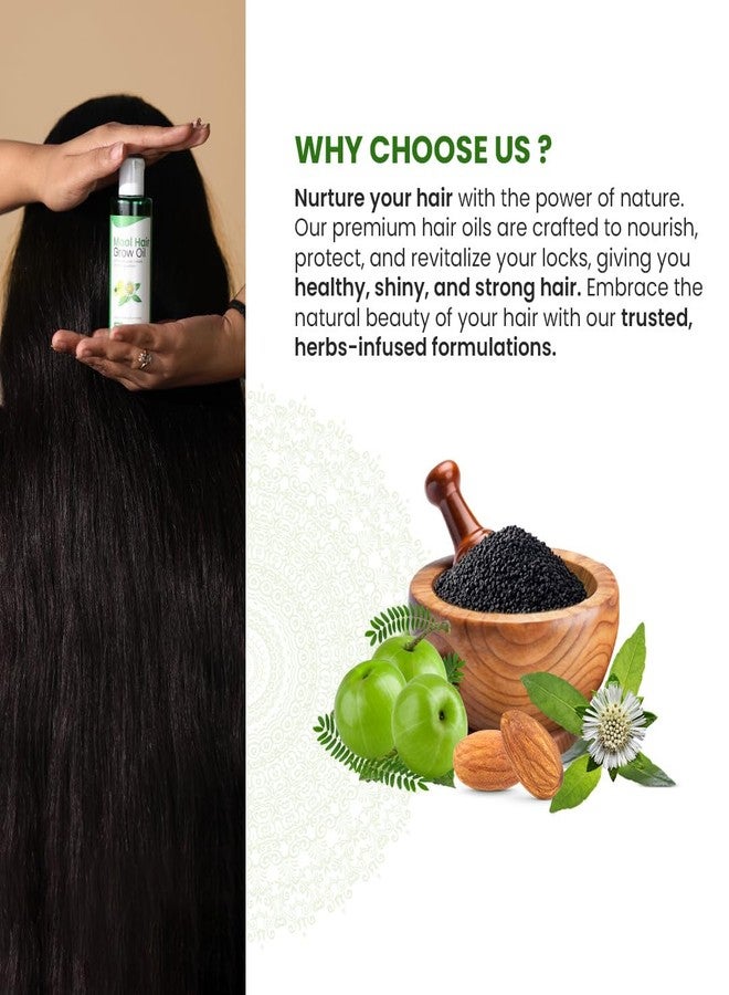 Mool Hair Grow Oil For Hair Fall Control And Hair Growth And Thickness For Men & Women With Goodness Of 21 Ayurvedic Herbs Grow Hair with Bhringraja, Amla and Brahmi (50 ml) - Image 3