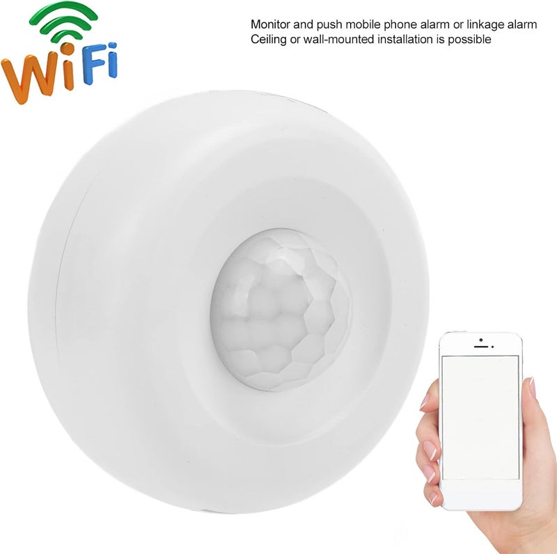 woobles Motion Sensor Alarm, WiFi Smart PIR Motion Sensor Infrared Detection Alarm, Wireless Infrared Home Security System, Support Tuya Smart APP- - Image 5